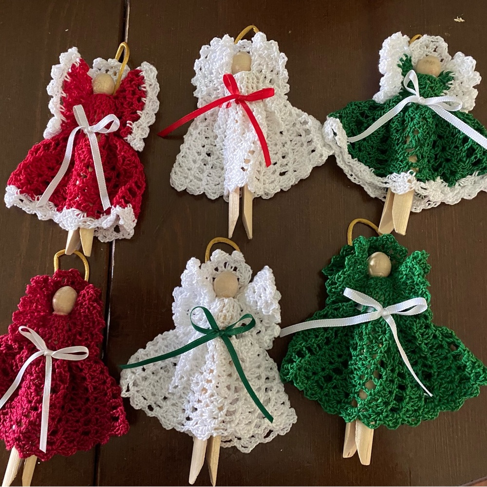 Christmas Clothespin Angels